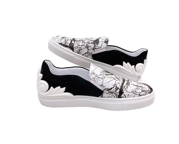 Slip On Versace Đế Trắng Pha Đen