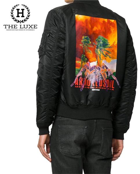 Bomber Jacket Marcelo Burlon bức tranh sau lưng