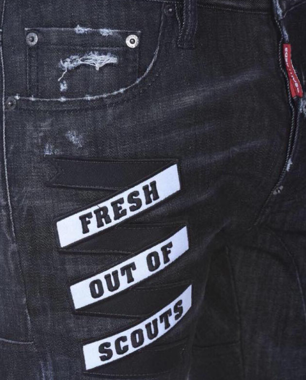 Jeans DSQ2 màu đen ghi Fresh dáng Tidy Biker – TheLuxe