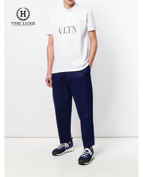 Polo Valentino trắng chữ VLTN ngực