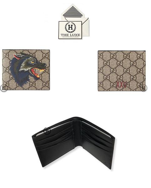 Ví Ngắn Gucci Mono Sói