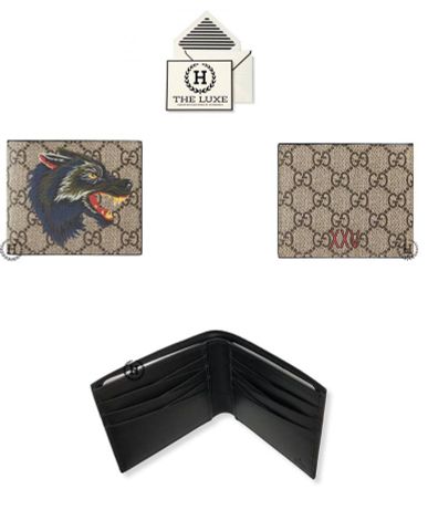  Ví Ngắn Gucci Mono Sói 