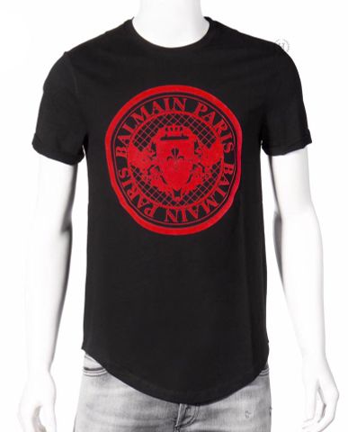  T-shirt Balmain Paris Medallion Logo New Season 2019 