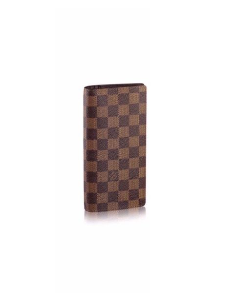 Ví dài Brazza Wallet Louis Vuitton Damier nâu vàng