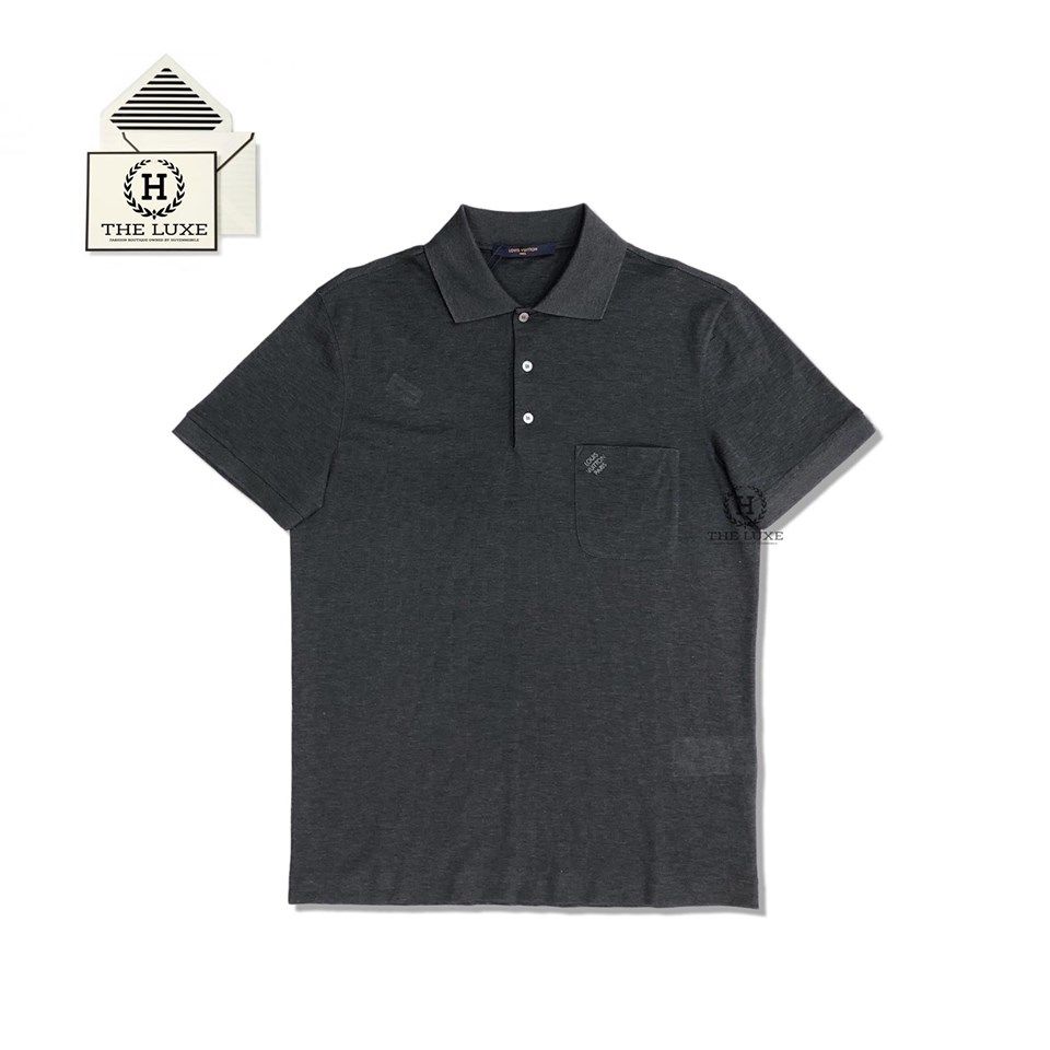 Polo LV Damier Ẩn Ghi