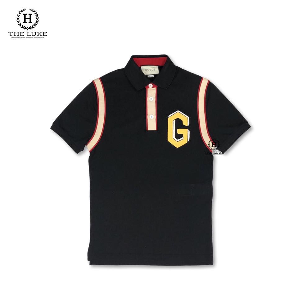 Polo Gucci Đen Chữ Ngực