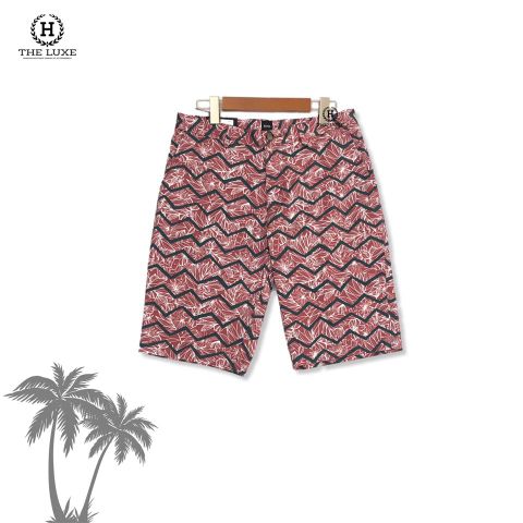  Quần short Hugo Boss Hoa Đỏ 