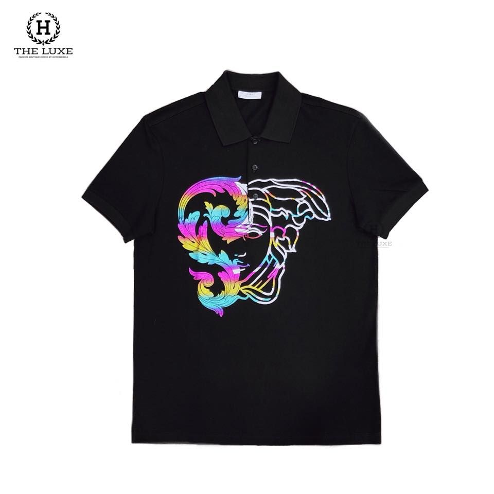 Polo Versace Họa Tiết Medusa Nhiều Màu