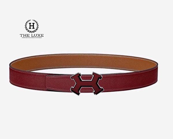 Street Hermes Belt Buckle & Reversible Leather Strap 32 mm