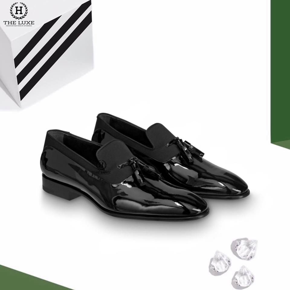 Loafer LV Tasseled Patent Đen