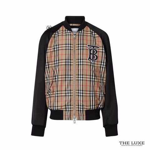  Áo Bomber Jacket Burbery Check 