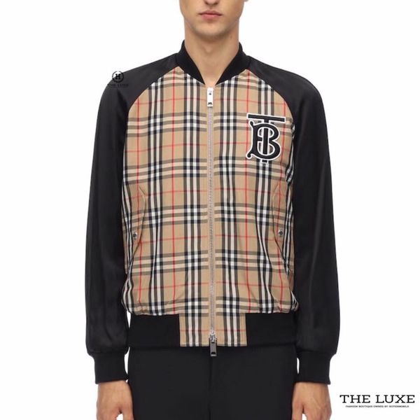 Áo Bomber Jacket Burbery Check