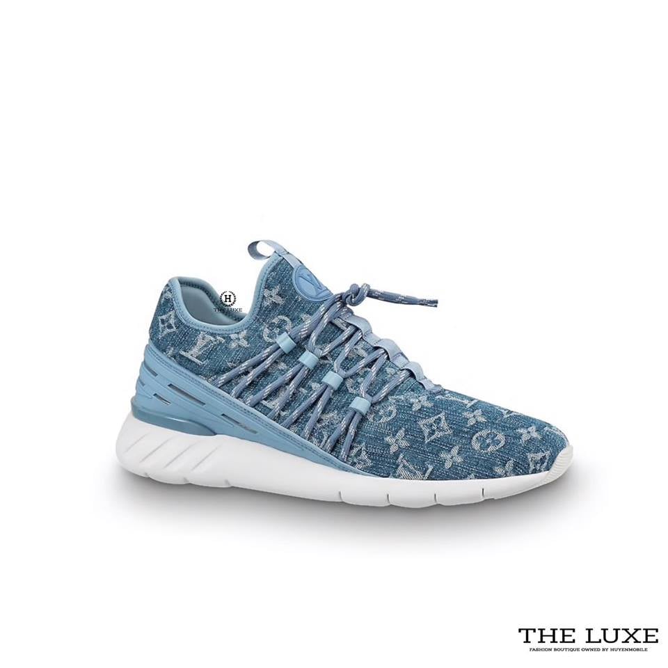 Louis Vuitton Blue Fastlane Sneakers Mens 105  eBay