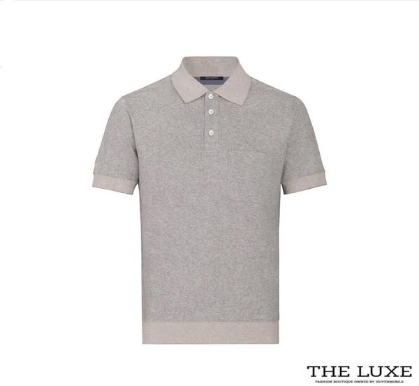 Polo Louis Vuitton Ghi Xám Mono Sau