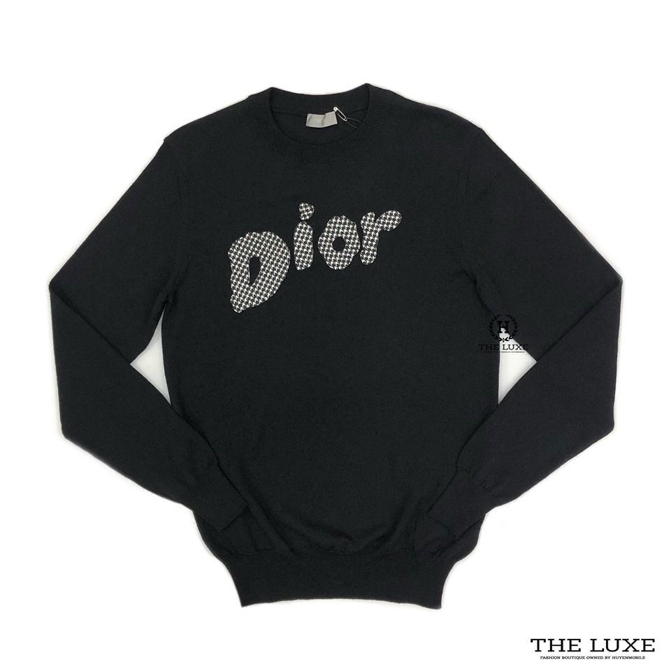 Áo nữ len Dior cổ bẻ