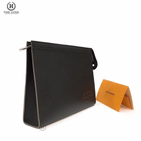  Pochette Voyage MM Taiga Đen Logo 