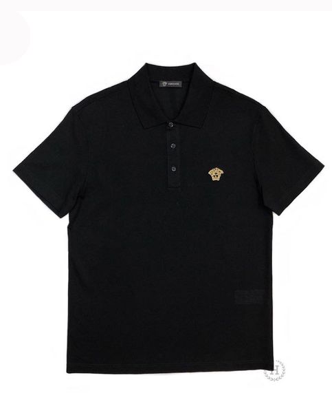 Polo Versace Đen Tag Vàng Medusa