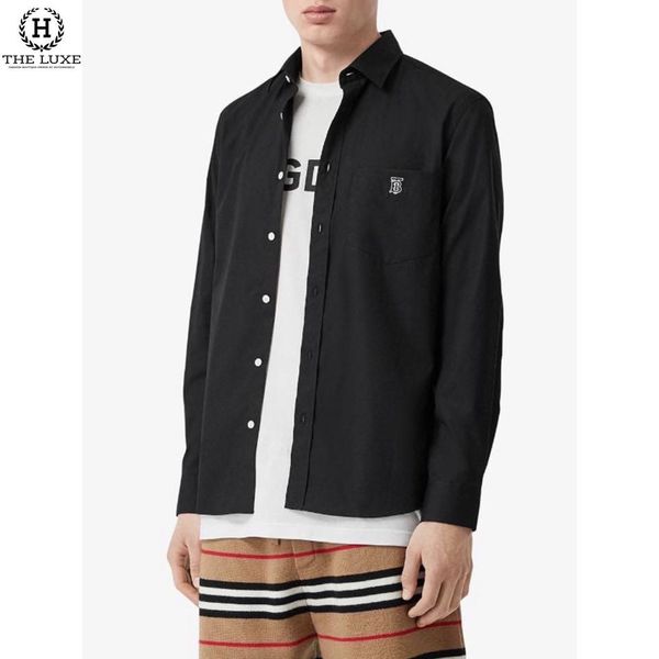 Sơ Mi Burberry Tag TB Túi Ngực