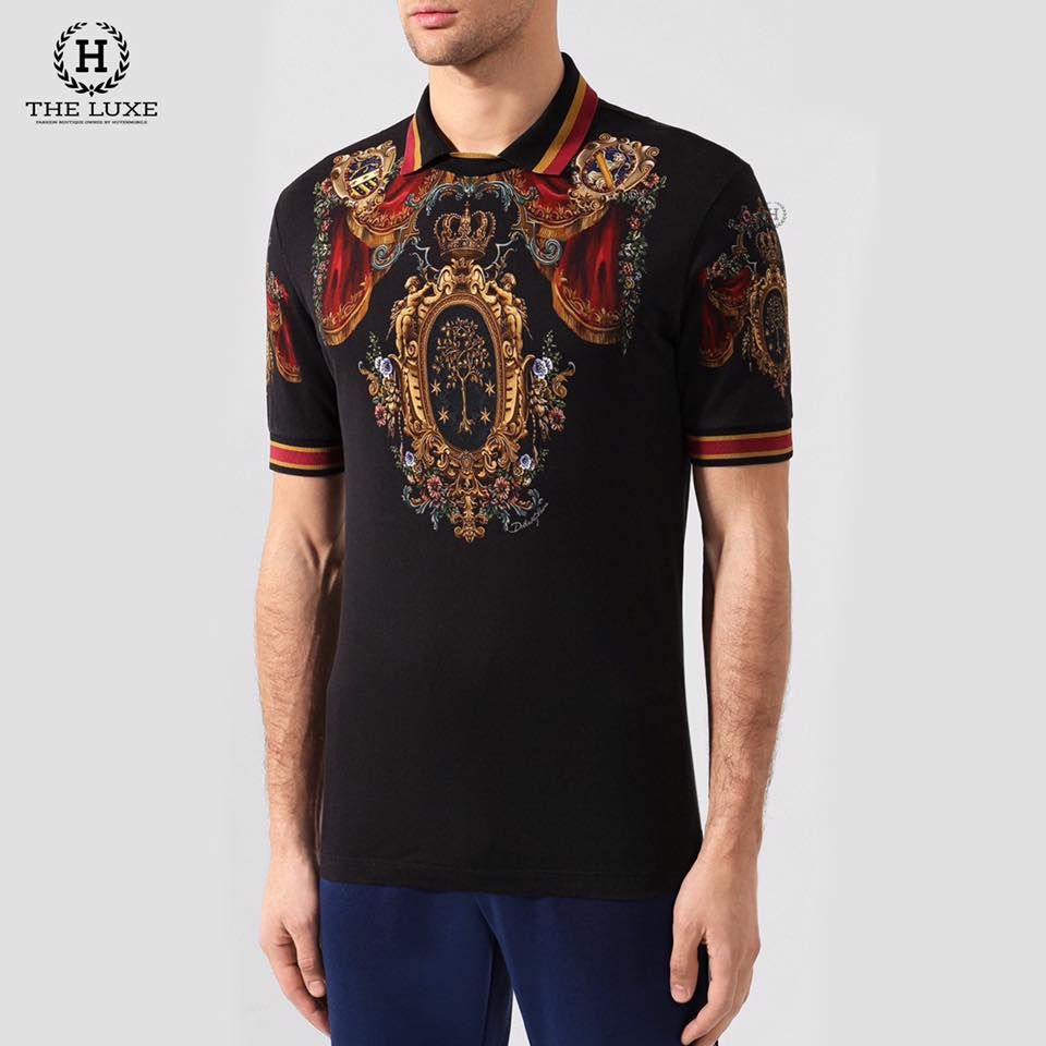 Polo Dolce & Gabbana Họa Tiết Hoàng Gia