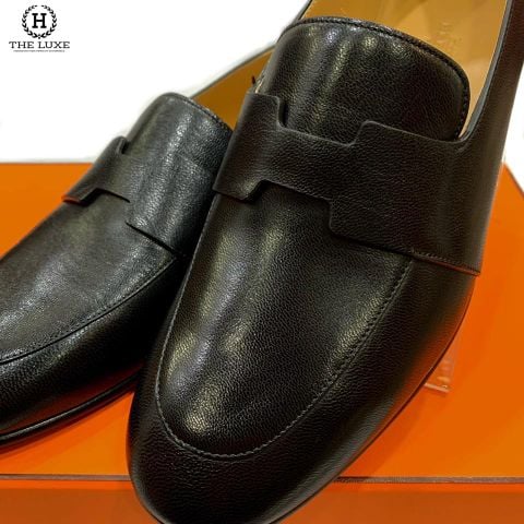  Loafer Hermes Shade Đen Trơn 