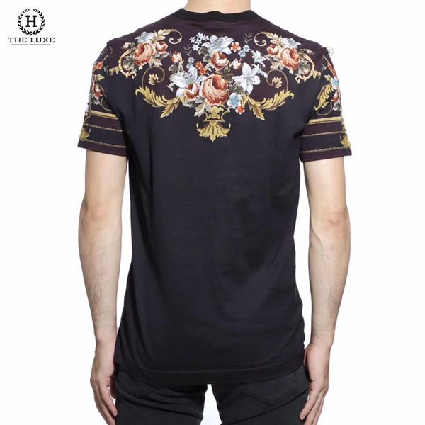Tshirt Dolce & Gabbana Đen Hoa Chữ Vương Miện