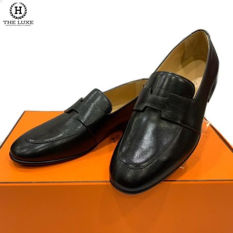  Loafer Hermes Shade Đen Trơn 