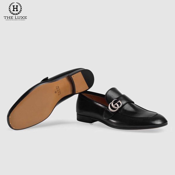 Loafer Gucci Đen Tag Bạc