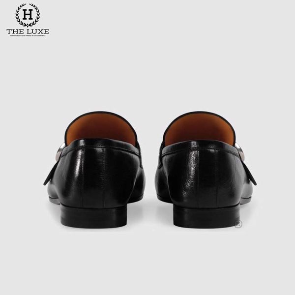 Loafer Gucci Đen Tag Bạc