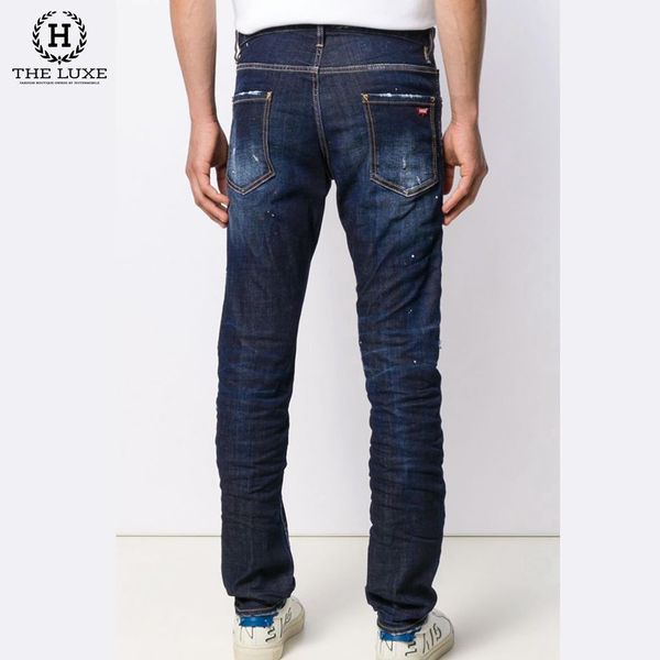 Jeans Dsquared2 Xanh Rách Nhẹ