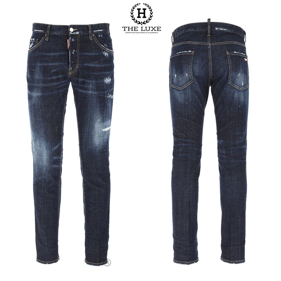 Jeans Dsquared2 Xanh Rách Nhẹ