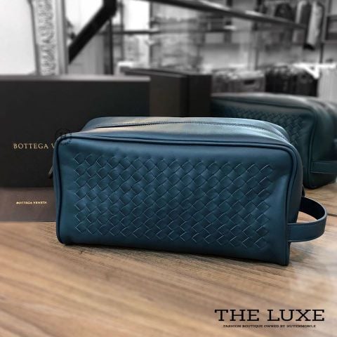  Washbag Bottega Xanh Cổ Vịt 