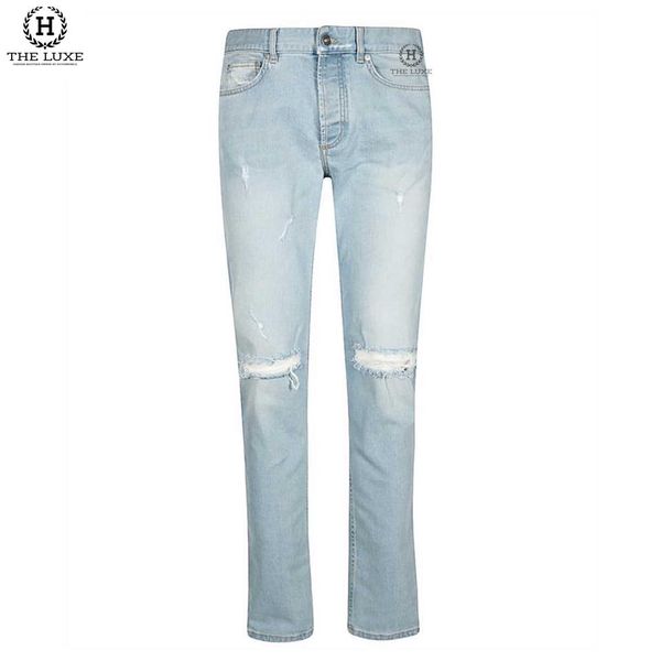 Quần Jeans Givenchy Xanh Rách Gối