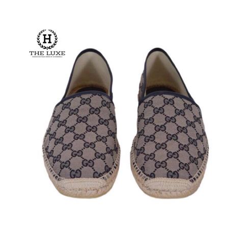  Slip-on Gucci Đế Cói Mono Navy 