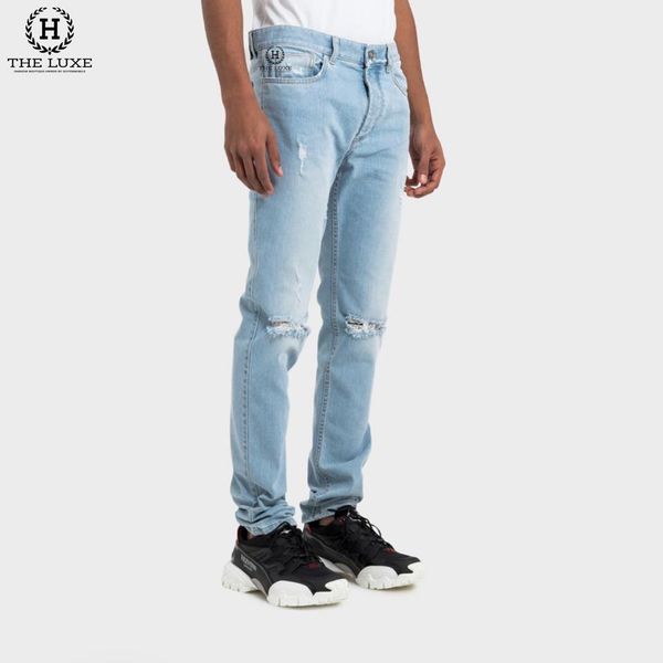 Quần Jeans Givenchy Xanh Rách Gối