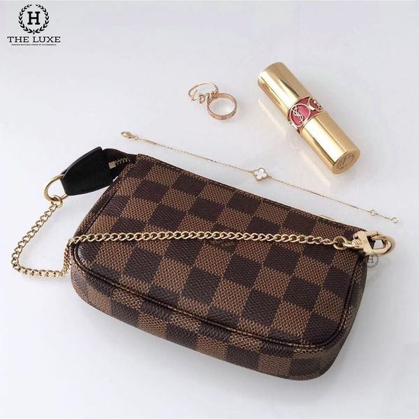 Túi Nữ Mini Pochette Accessoires Louis Vuitton Damier