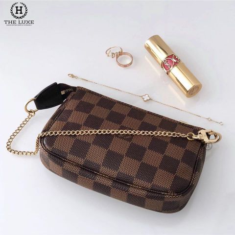  Túi Nữ Mini Pochette Accessoires Louis Vuitton Damier 