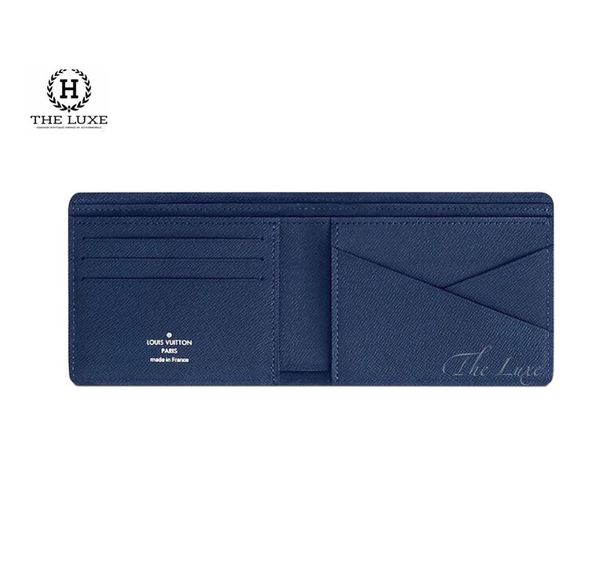 Ví ngắn Louis Vuitton Epi Navy Multiple Wallet.