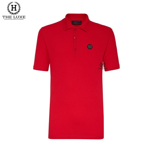 Polo Philipp Plein Logo Ngực Chữ Lưng