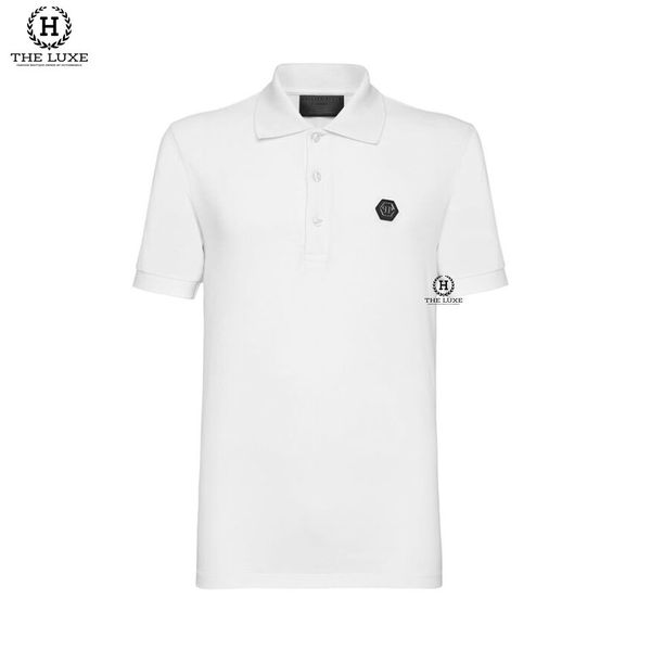 Polo Philipp Plein Logo Ngực Chữ Lưng