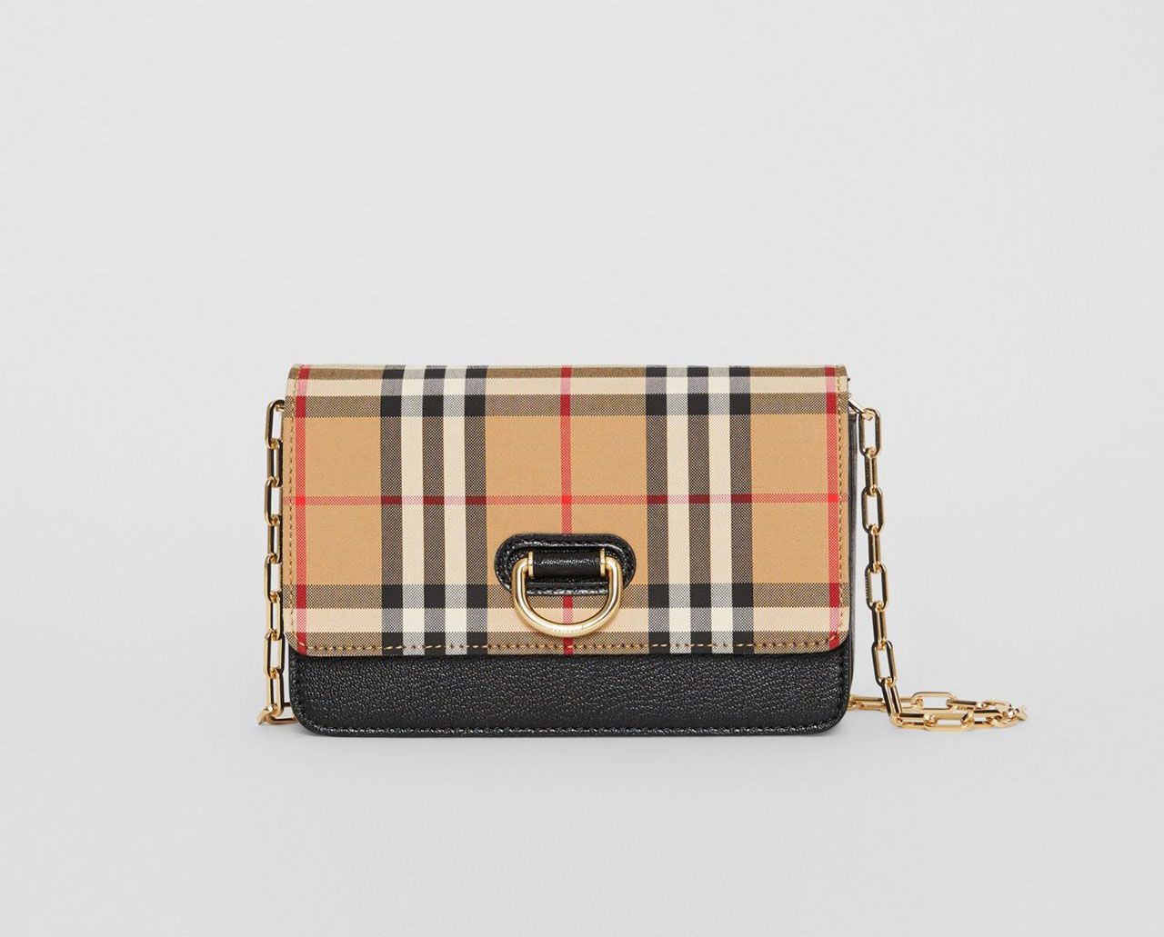 Túi nữ Burberry Camel Check Đỏ