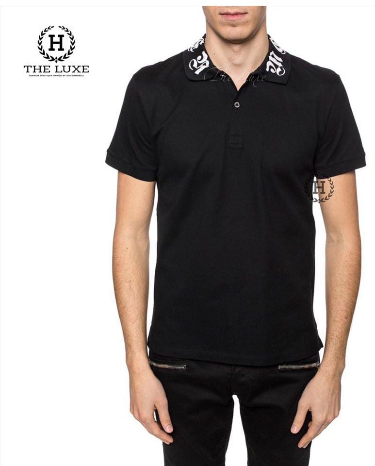 Polo Alexander Mqueen thêu cổ