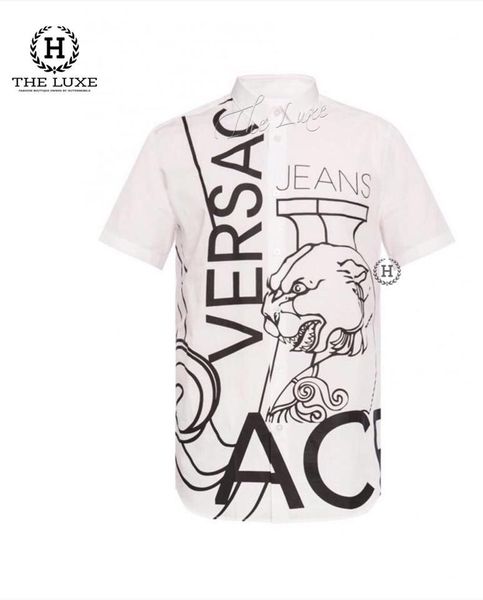 Sơ mi cộc tay Versace Tiger