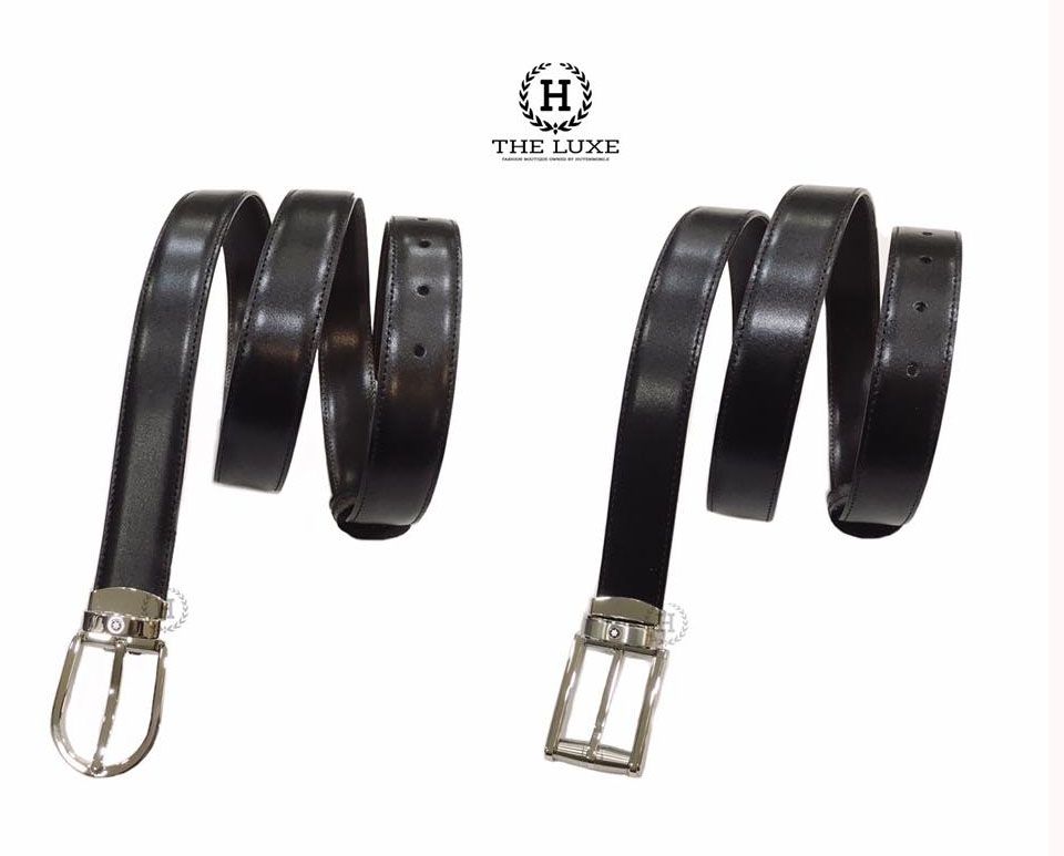 Belt MontBlanc Đen Bóng