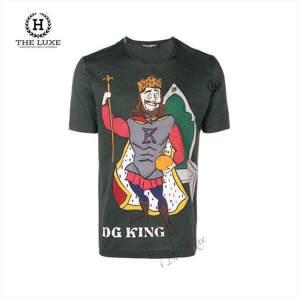 Tshirt DG xanh rêu chiến binh hoàng gia