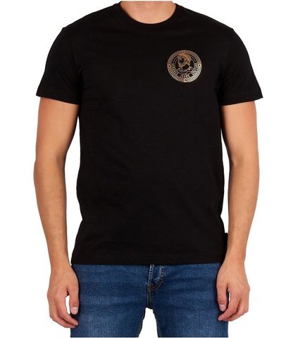  T-shirt Versace Jeans Đen Tag Ngực Vàng 