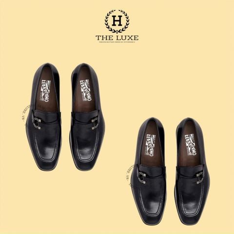  loafer Salvatore tag bạc 