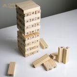 Trò Chơi Thanh Rút Gỗ Jenga 54 Thanh - Đồ Chơi Trí Tuệ 100% Gỗ Tự Nhiên