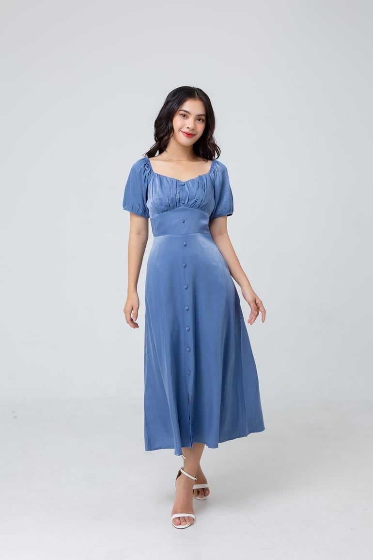  ĐẦM MIDI PHỐI NÚT 3418 