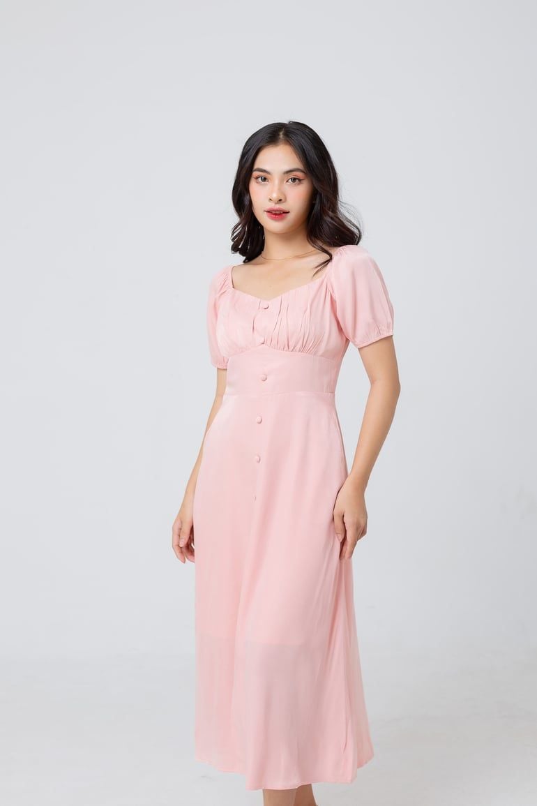  ĐẦM MIDI PHỐI NÚT 3418 