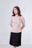  ÁO PEPLUM THÊU HOA 5559 